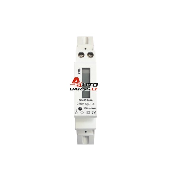Elektros skaitiklis DIN00540A (1 Fazė, 40A)