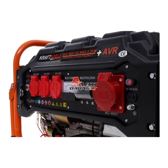 El. srovės generatorius benzininis 3500W 12V/230V/380V 9