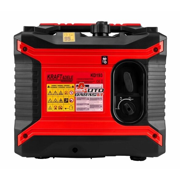 Elektros srovės generatorius benzininis inverterinis 2500W 230V NUOMA - gryno sinuso elektros srovė 4