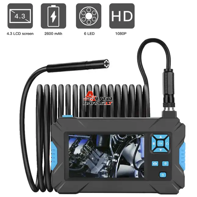 Endoskopas su LCD Ø 5.5mm, 5m