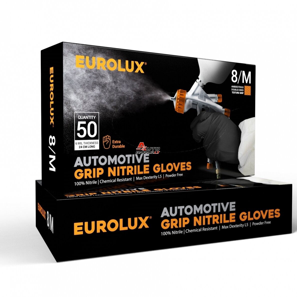 Eurolux Automotive Grip nitrilinės pirštinės