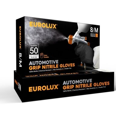 Eurolux Automotive Grip nitrilinės pirštinės Eurolux Automotive Grip nitrilinės pirštinės