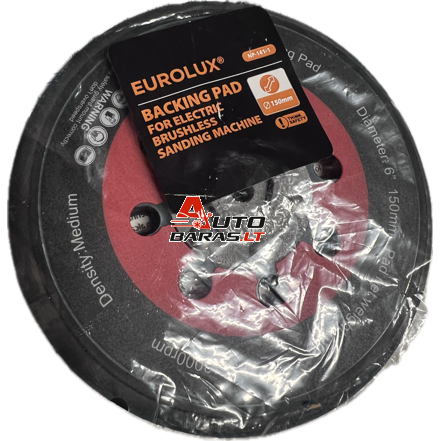EUROLUX DEROS 5.0 Elektrinio ekscentrinio šlifuoklio padas 150 mm 350w 2