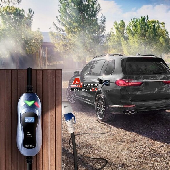 EV Įkroviklis nešiojamas 3.6kW 16A EVFUEL Type 2 7