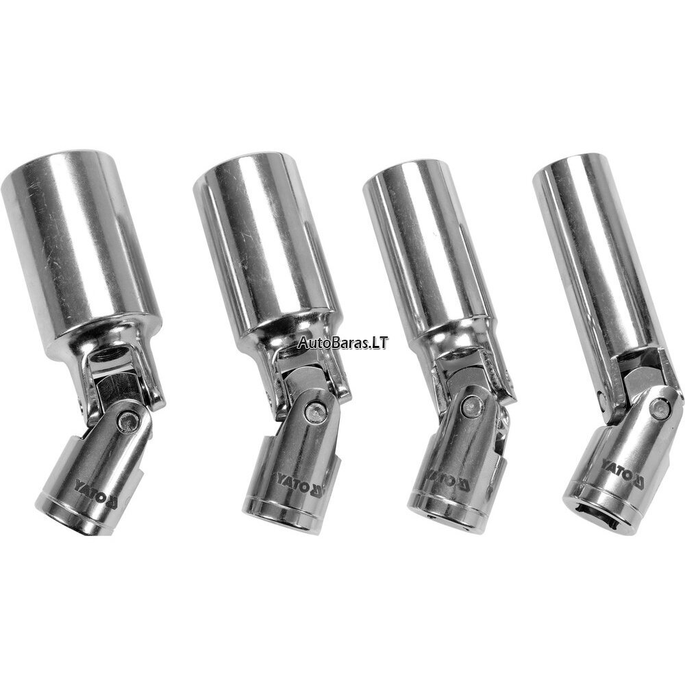 YATO Galvučių žvakėms su šarnyru rinkinys 3/8" (4vnt.) 1