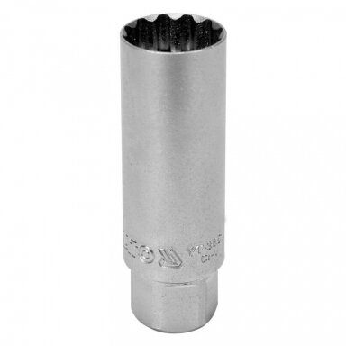Galvutė žvakei 3/8" 16mm (plonasienė)(12-kamp) Galvutė žvakei 3/8" 16mm (plonasienė)(12-kamp)