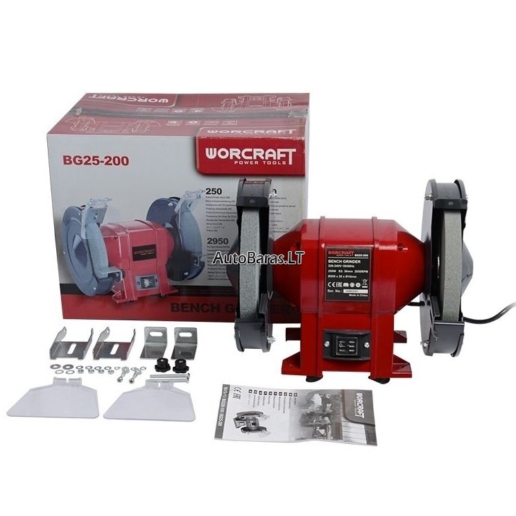 Galandinimo staklės 200mm/220-240V, 250W 4