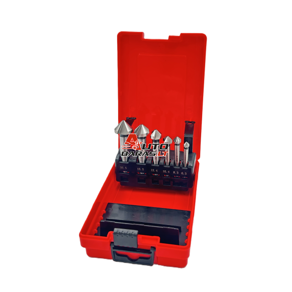 Gilinimo grąžtų rinkinys HSS M35 Co (6vnt)(6.3-20.5mm)