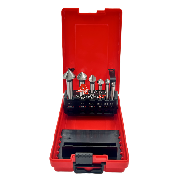Gilinimo grąžtų rinkinys HSS M35 Co (6vnt)(6.3-20.5mm) 1