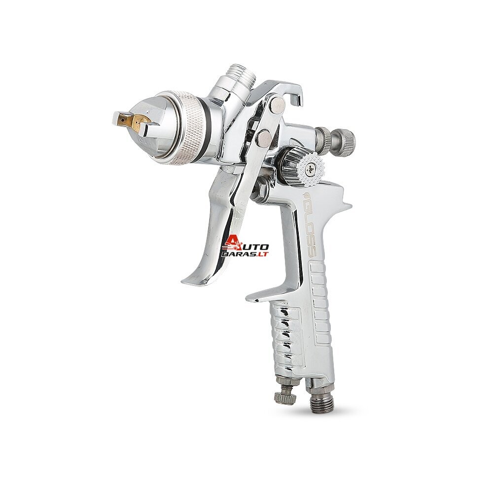 GLOSS GH-827 Vidutinio slėgio dažymo pulverizatorius, chromo spalva, 1.4 mm