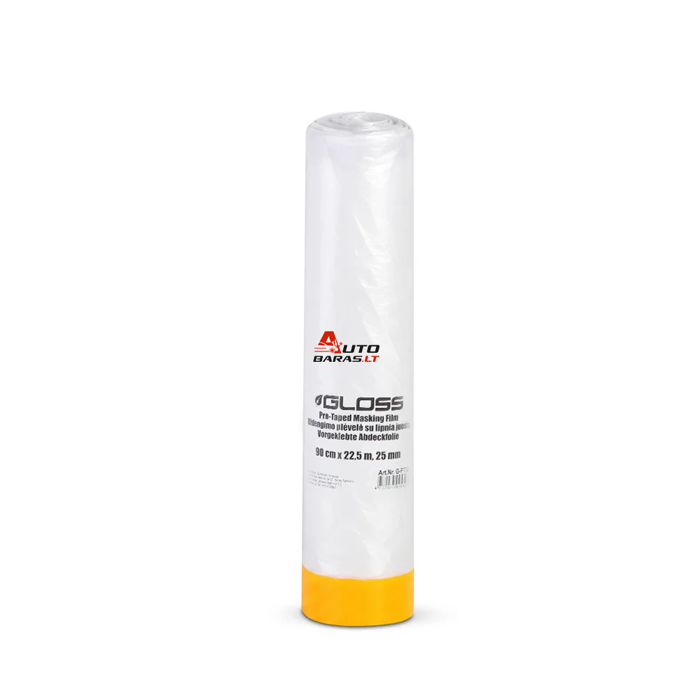 GLOSS Uždengimo plėvelė su lipnia juosta 90 cm × 22.5 m, 25 mm