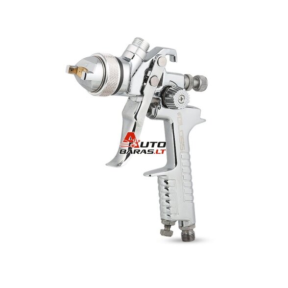 GLOSS GH-827 Vidutinio slėgio dažymo pulverizatorius, chromo spalva, 2.5 mm