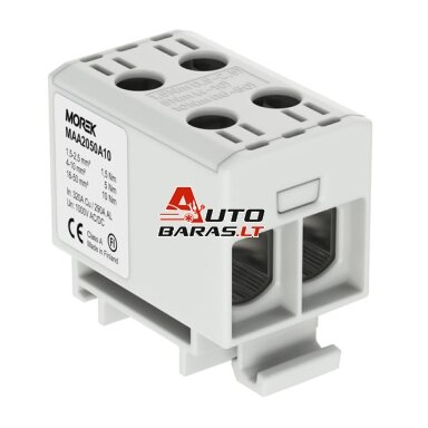 Gnybtas OTL50-2 2x1.5-50mm2 Morek MAA2050A10 (pilka) Gnybtas OTL50-2 2x1.5-50mm2 Morek MAA2050A10 (pilka)