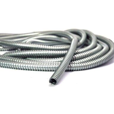 Gofruotas metalinis vamzdis D20 (ritė 50m) Gofruotas metalinis vamzdis D20 (ritė 50m)