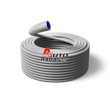 Gofruotas vamzdis su viela D25 Pmflex ICTA25F (pilkas, 100m, behalogenų)