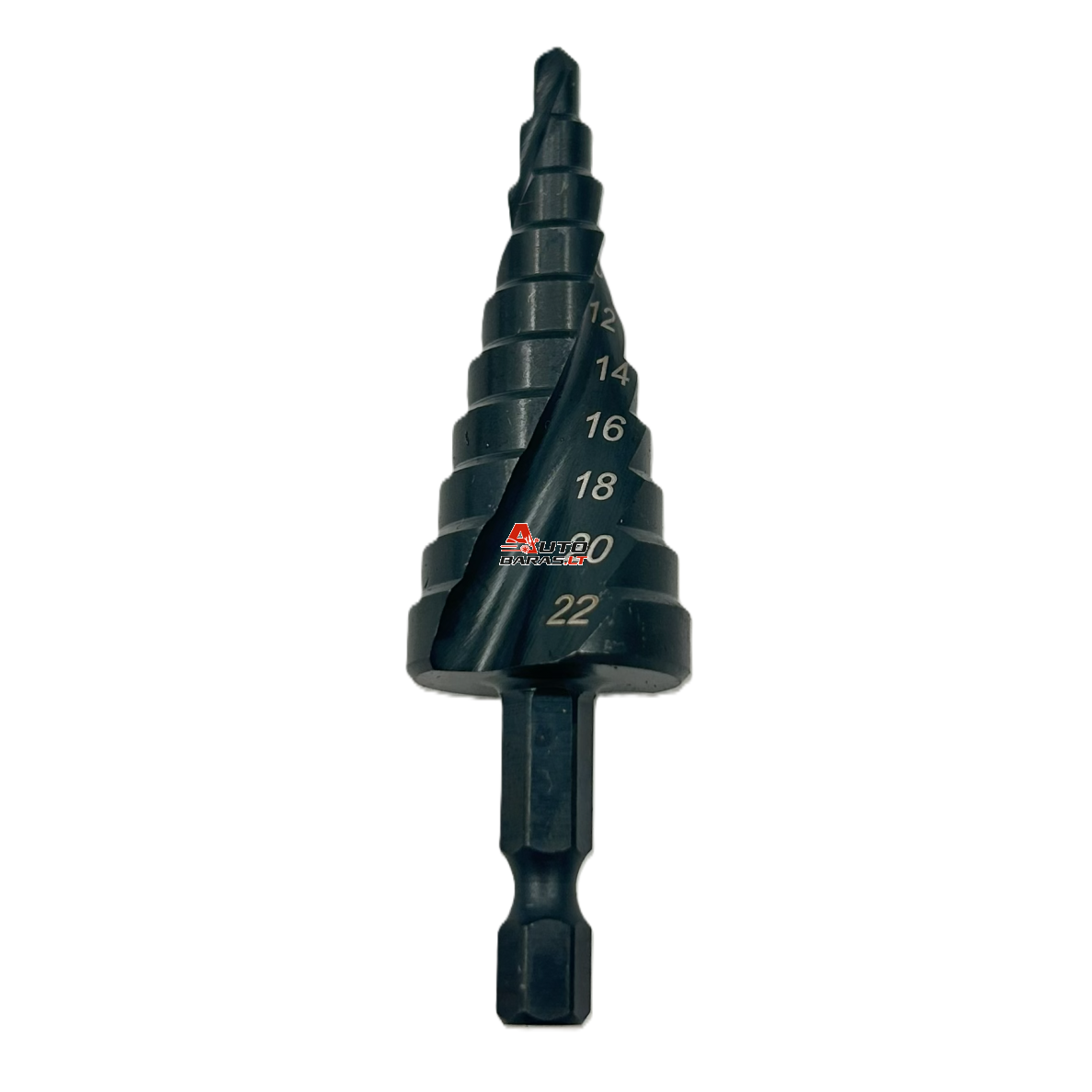 Grąžtas pakopinis HSS 4.0-22.0mm (Co) 1/4" (HEX) 2