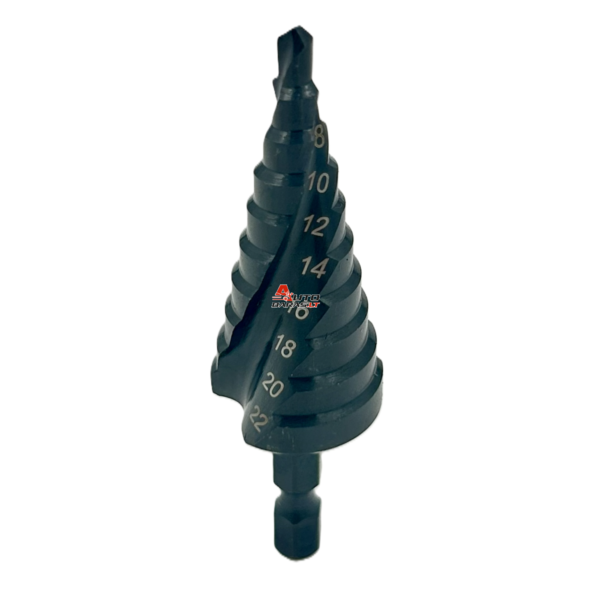 Grąžtas pakopinis HSS 4.0-22.0mm (Co) 1/4" (HEX) 1