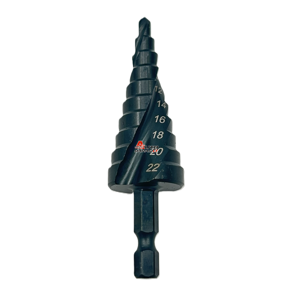 Grąžtas pakopinis HSS 4.0-22.0mm (Co) 1/4" (HEX)