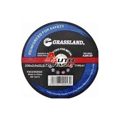 GRASSLAND METALO PJOVIMO DISKAS 230X2.0X22.2 41 - 5vnt