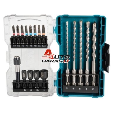 Grąžtų ir atsuktuvo antgalių rinkinys Makita E-07026 Grąžtų ir atsuktuvo antgalių rinkinys Makita E-07026
