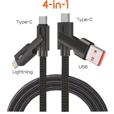 GREITO ĮKROVIMO LAIDAS USB/TYPE-C SU TYPE-C/LIGHTINING 2M GREITO ĮKROVIMO LAIDAS USB/TYPE-C SU TYPE-C/LIGHTINING 2M