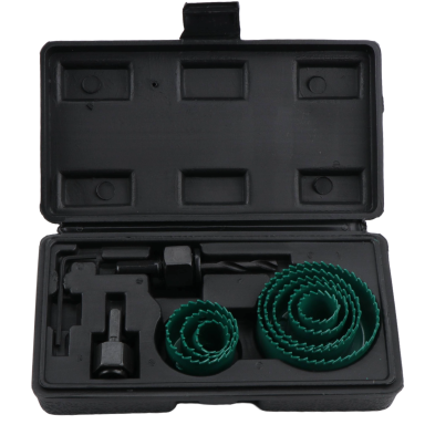 Gręžimo karūnų medžiui rinkinys 11vnt. 19/64mm Gręžimo karūnų medžiui rinkinys 11vnt. 19/64mm