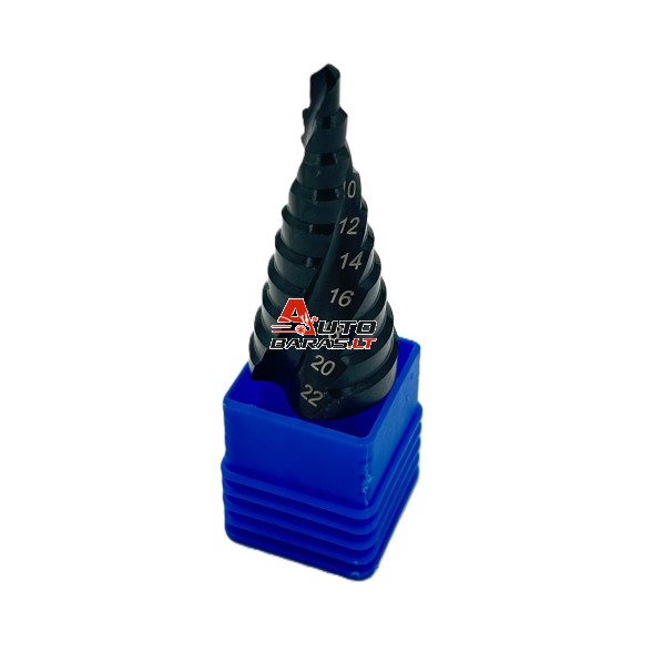 Grąžtas pakopinis HSS 4.0-22.0mm (Co) 1/4" (HEX) 3