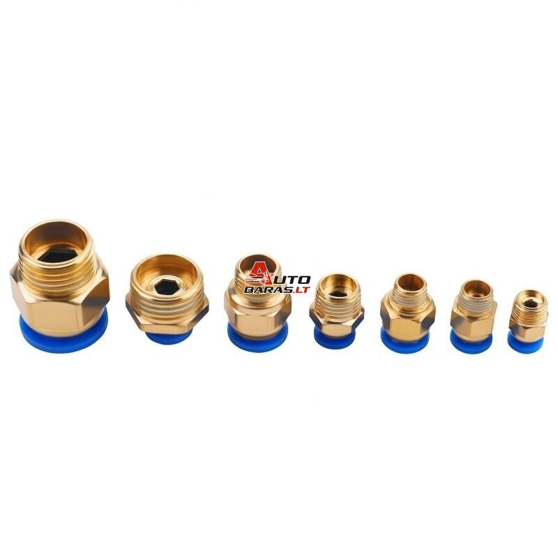 Greito jungimo vožtuvų su sriegiais rinkinys (4 - 16mm)(1/8"+1/4"+1/2") 72vnt. 4