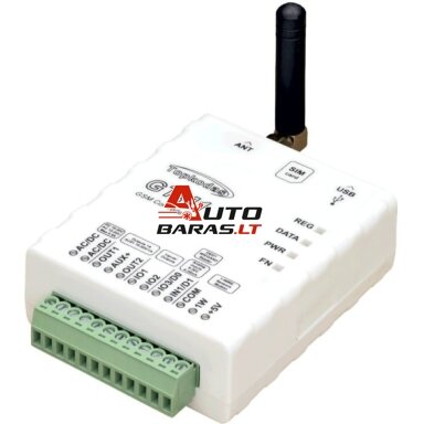 GSM apsaugos ir valdymo sistema Topkodas GTM1 4G (4 zonos, 2 išejimai, 12-24VAC/10-30VDC) GSM apsaugos ir valdymo sistema Topkodas GTM1 4G (4 zonos, 2 išejimai, 12-24VAC/10-30VDC)