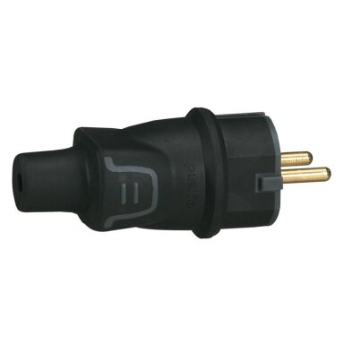 Guminis kištukas Legrand 050342 (juodas, laidas tiesiai, 16A, 250V) Guminis kištukas Legrand 050342 (juodas, laidas tiesiai, 16A, 250V)