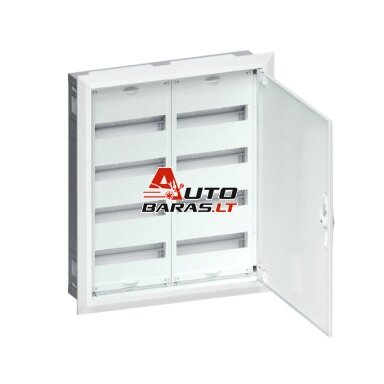 Hager 144 mod. įleidžiamas metalinis skydelis HFWU43S Hager 144 mod. įleidžiamas metalinis skydelis HFWU43S