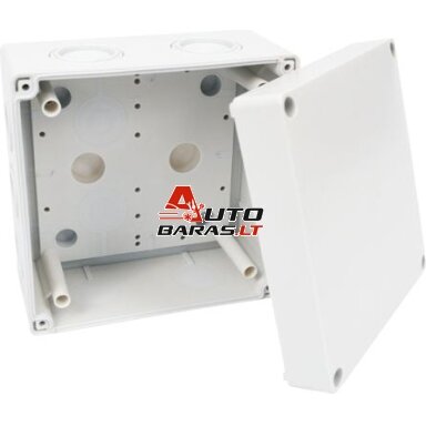 Hermetinė paskirstymo dėžutė Kopos KSK 125_KA (balta, 126x126x76mm, IP66, UV atspari) Hermetinė paskirstymo dėžutė Kopos KSK 125_KA (balta, 126x126x76mm, IP66, UV atspari)
