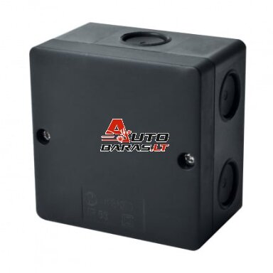 Hermetinė paskirstymo dėžutė Kopos KSK 80_FA (juoda, 81x81x54mm, IP66, UV atspari) Hermetinė paskirstymo dėžutė Kopos KSK 80_FA (juoda, 81x81x54mm, IP66, UV atspari)
