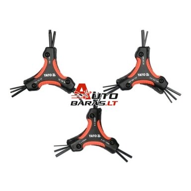 HEX, INCH, TORX raktų rinkinys 26vnt.