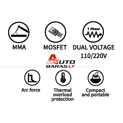 PULI Inverterinis suvirinimo aparatas (IGBT) MMA Mosfet 180A - NUOMA 4