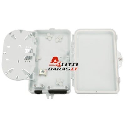 Hermetinė optinė FTTx sieninė dėžutė (2xSC/LC, IP65, 167x102x31 mm)