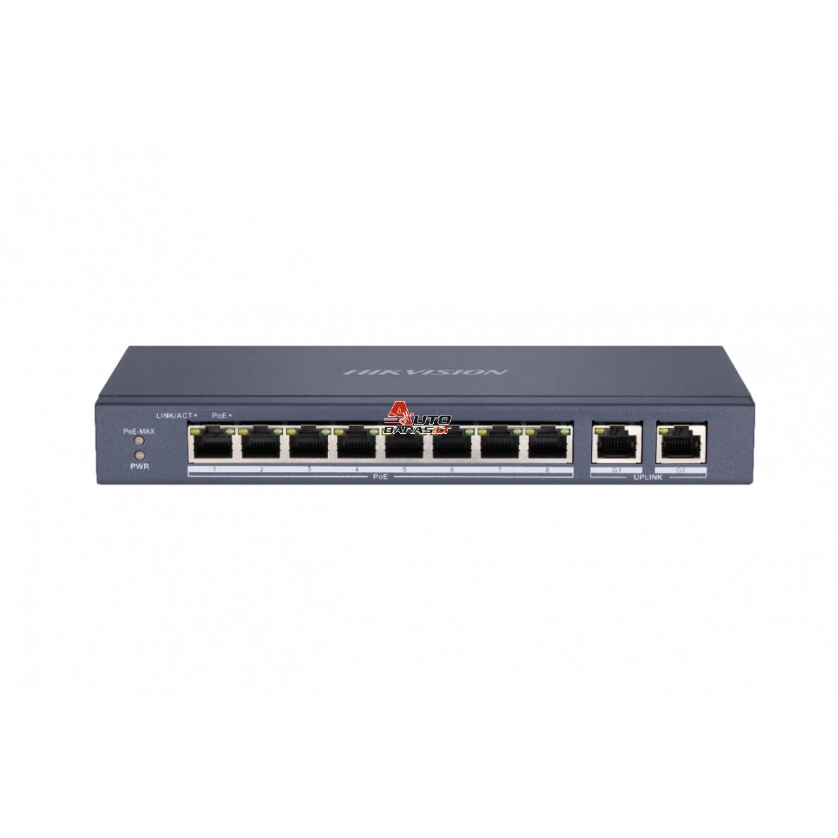 Hikvision 10 prievadų 8 PoE prievadų komutatorius DS-3E0310P-E/M
