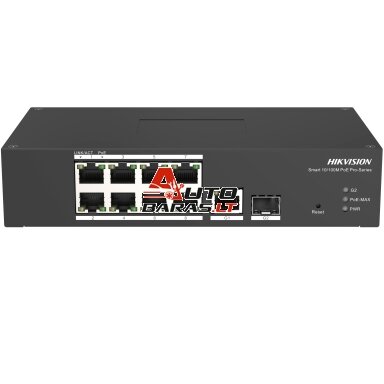 Hikvision 10 prievadų 8 PoE prievadų komutatorius DS-3T1310P-SI/HS Hikvision 10 prievadų 8 PoE prievadų komutatorius DS-3T1310P-SI/HS