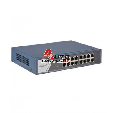 Hikvision 16 prievadų komutatorius DS-3E0516-E(B)