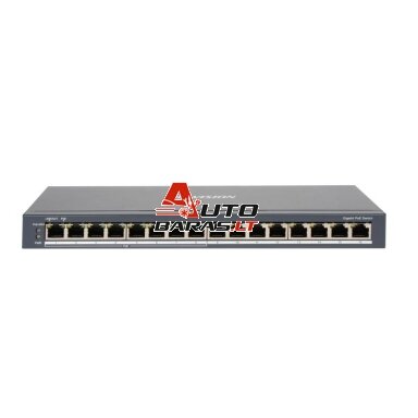 Hikvision 16 prievadų komutatorius DS-3E0516P-O Hikvision 16 prievadų komutatorius DS-3E0516P-O