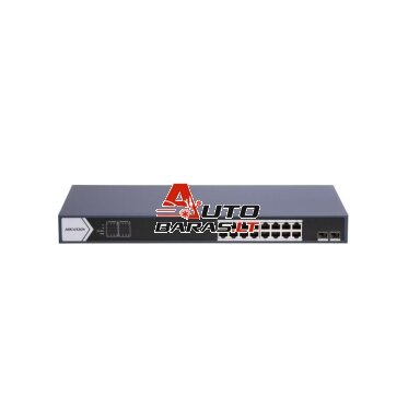 Hikvision 18 prievadų 16 PoE prievadų komutatorius DS-3E0518P-E/M(B) Hikvision 18 prievadų 16 PoE prievadų komutatorius DS-3E0518P-E/M(B)