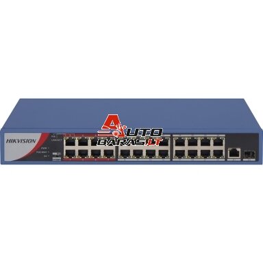 Hikvision 26 prievadų 24 PoE prievadų komutatorius DS-3E0326P-E/M(C) Hikvision 26 prievadų 24 PoE prievadų komutatorius DS-3E0326P-E/M(C)
