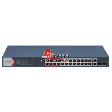 Hikvision 26 prievadų 24 PoE valdomas komutatorius DS-3E1326P-EI(B)