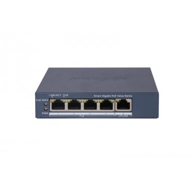 Hikvision 5 prievadų komutatorius DS-3E1505P-EI/M Hikvision 5 prievadų komutatorius DS-3E1505P-EI/M