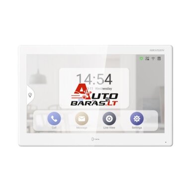 Hikvision android monitorius telefonspynėms DS-KH9510-WTE1 (baltas) Hikvision android monitorius telefonspynėms DS-KH9510-WTE1 (baltas)