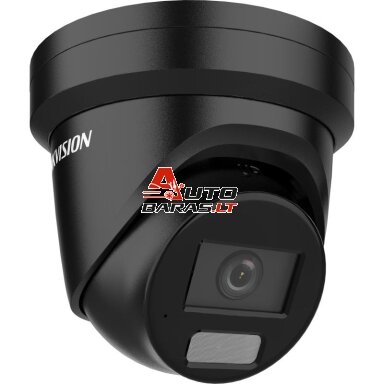 Hikvision dome DS-2CD2367G2H-LIU F2.8 (juoda, 6 MP, 40 m. IR; 40 m. LED, Hybrid light)