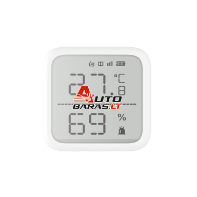 Hikvision temperatūros ir drėgmės matuoklis DS-PDTPH-E-WE AX PRO