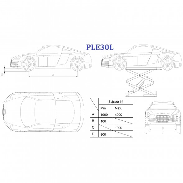 PULI Hidraulinis keltuvas žirklinis 3t 380V 2 PULI Hidraulinis keltuvas žirklinis 3t 380V 2