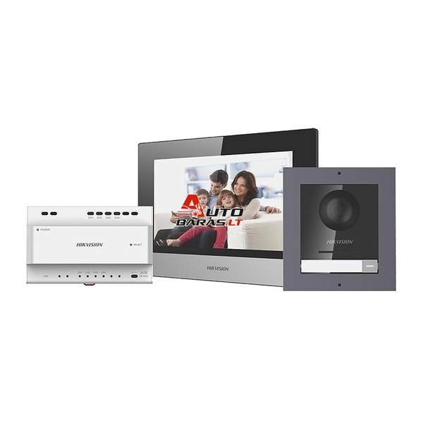 Hikvision telefonspynės 2 laidų komplektas DS-KIS702-P(B) Hikvision telefonspynės 2 laidų komplektas DS-KIS702-P(B)