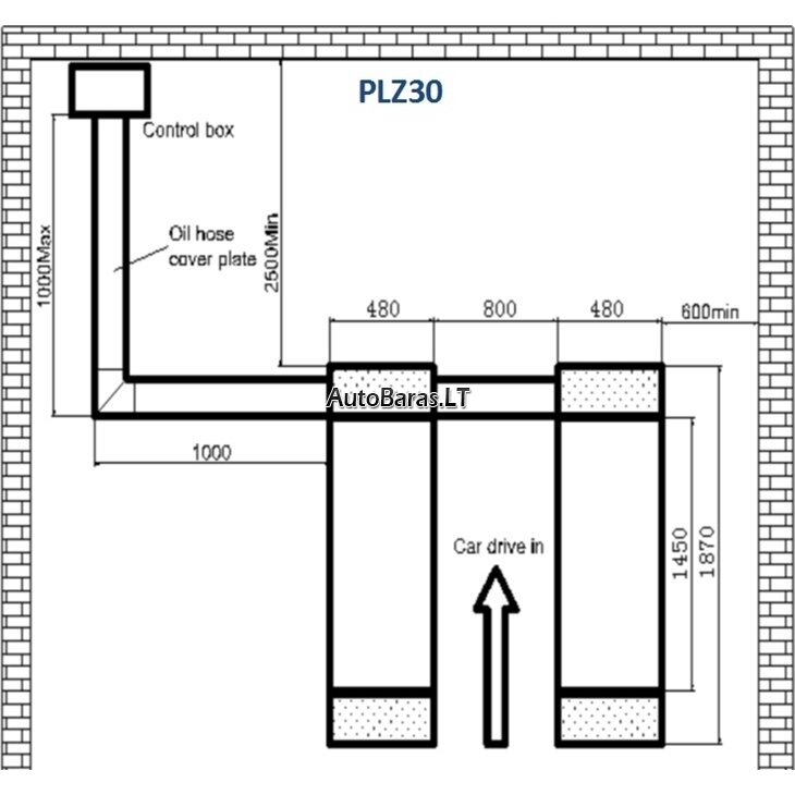 PULI Hidraulinis keltuvas žirklinis, 3.0t 2